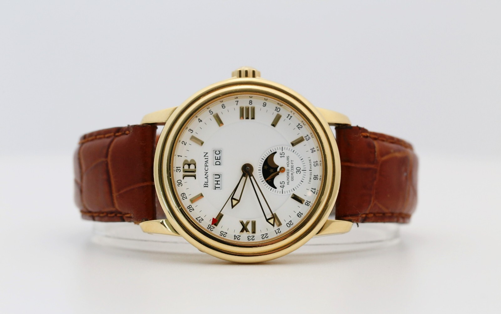 Blancpain Leman Complete Calendar Solid 18kt Yellow Gold 38MM 2763-1418-53