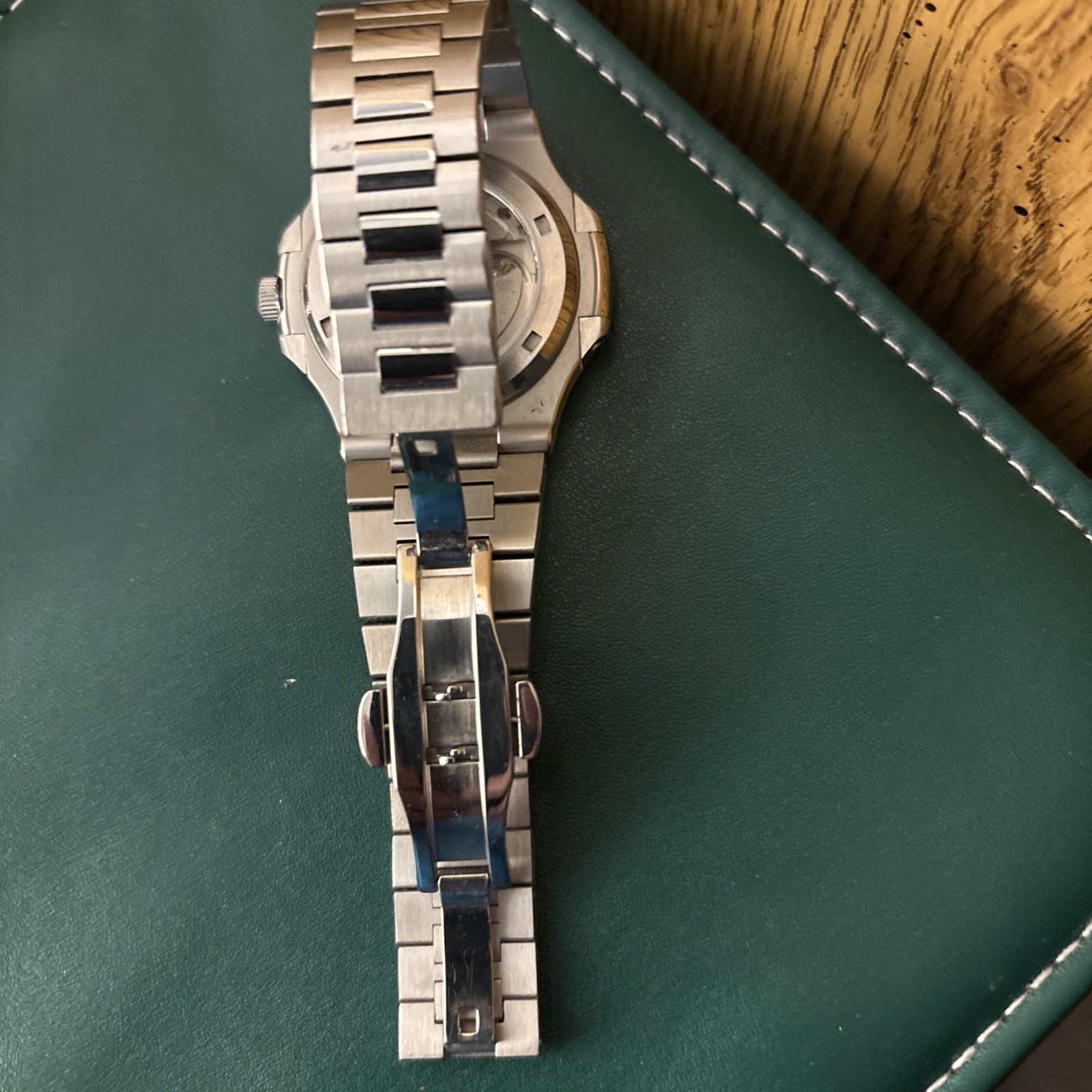 Tandorio 40mm White Square Sapphire NH35 10ATM Automatic Watch… Box And Links