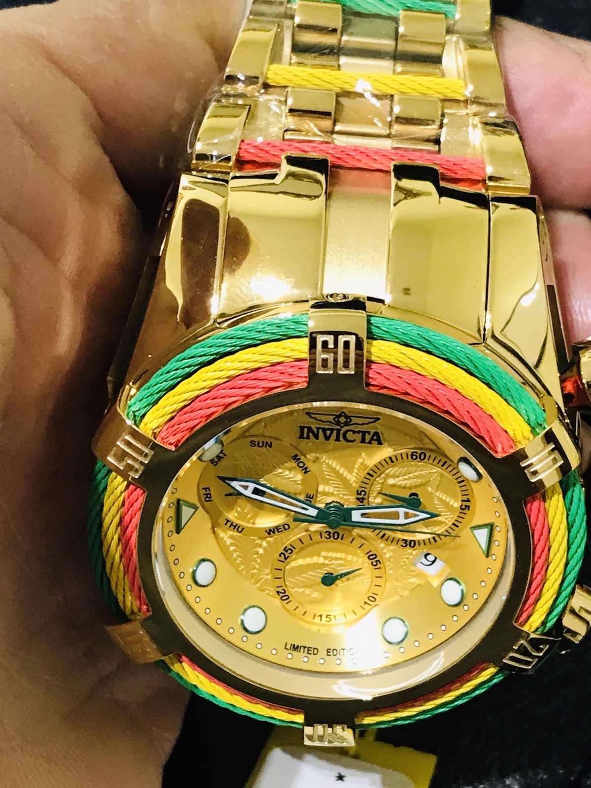 Invicta Bolt Zeus Limited Edition ￼Watch All ￼Gold In Stainless Steel ￼58mm
