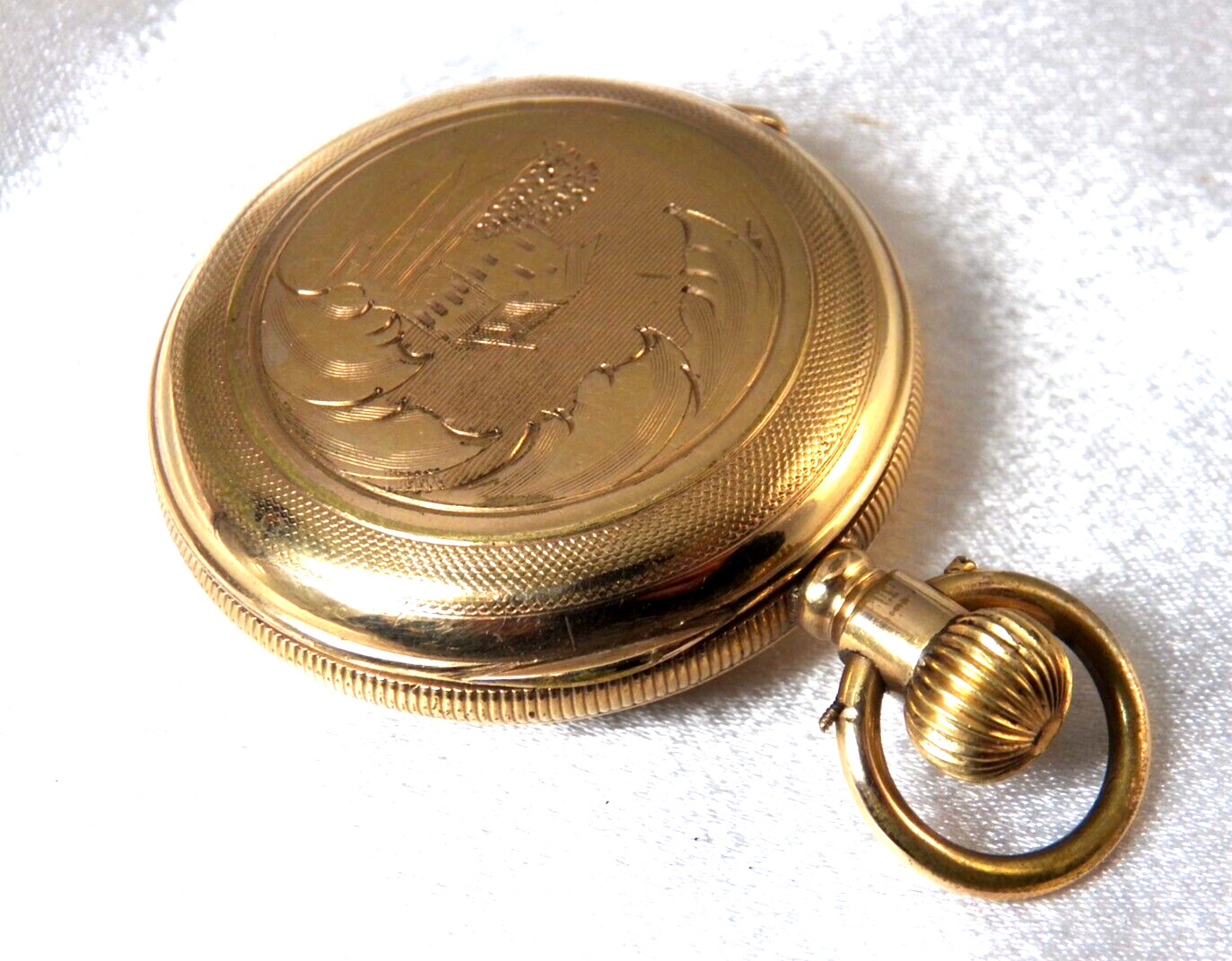 Antique Pocket Watch Hunting Case GF 10S Key Set Key Wind Gorgeous!