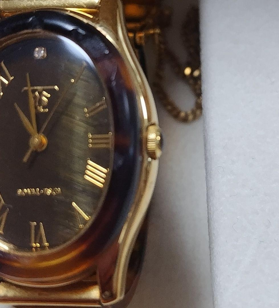 Second Generation Yoshibaru Tortoiseshell Watch with Natural Diamonds Box Used