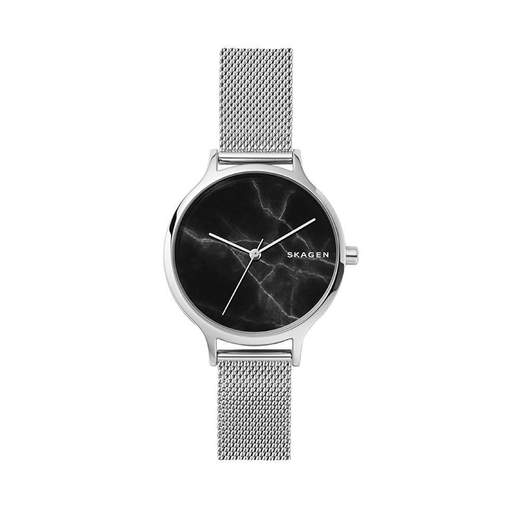 Skagen Women’s 34mm Anita Steel-Mesh Marble Watch SKW2673 NEW! USA SELLER!
