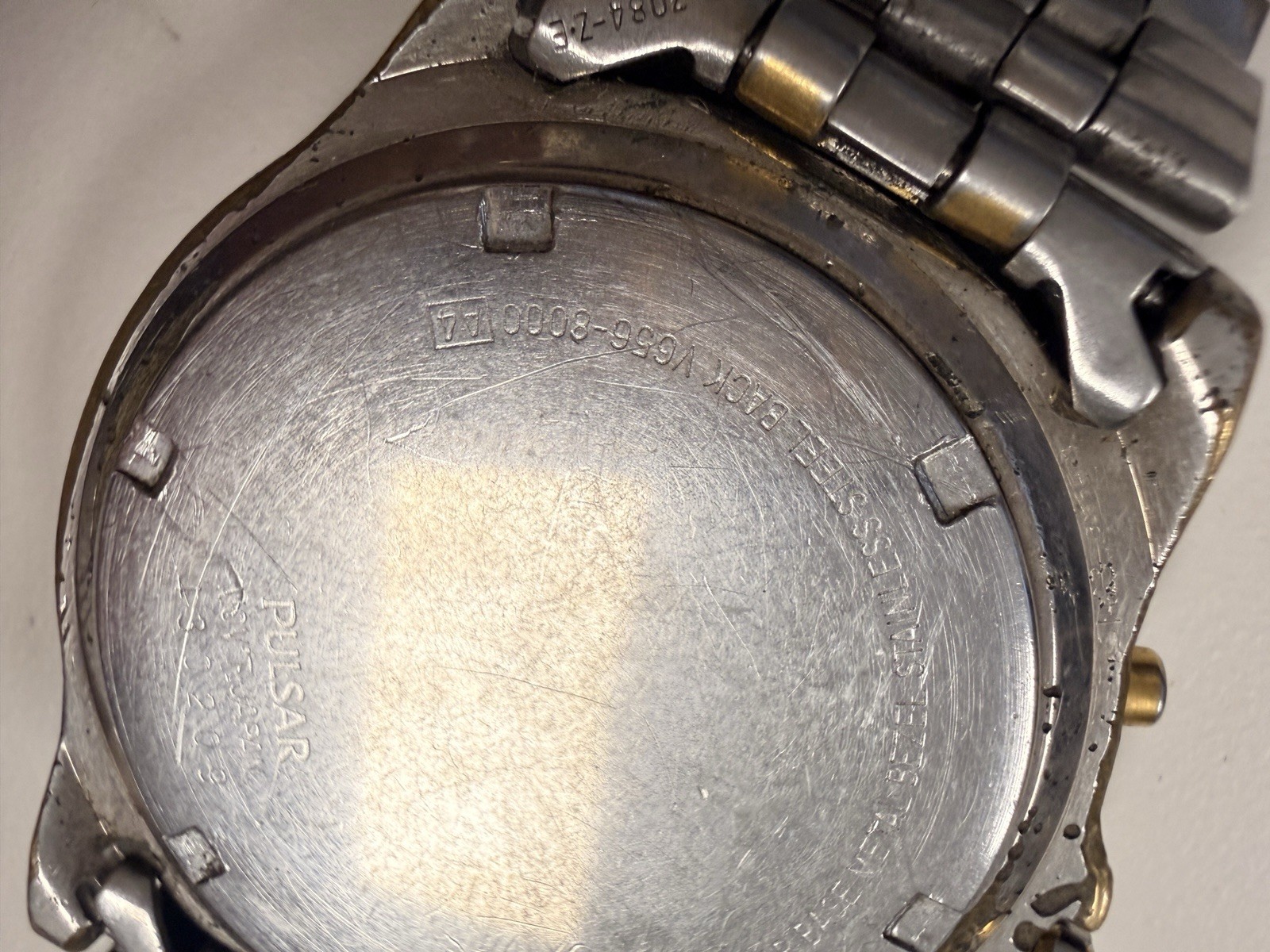Pulsar 7T92-0CZ0 Quartz Chronograph Watch Runs Setting Issue Parts Repair