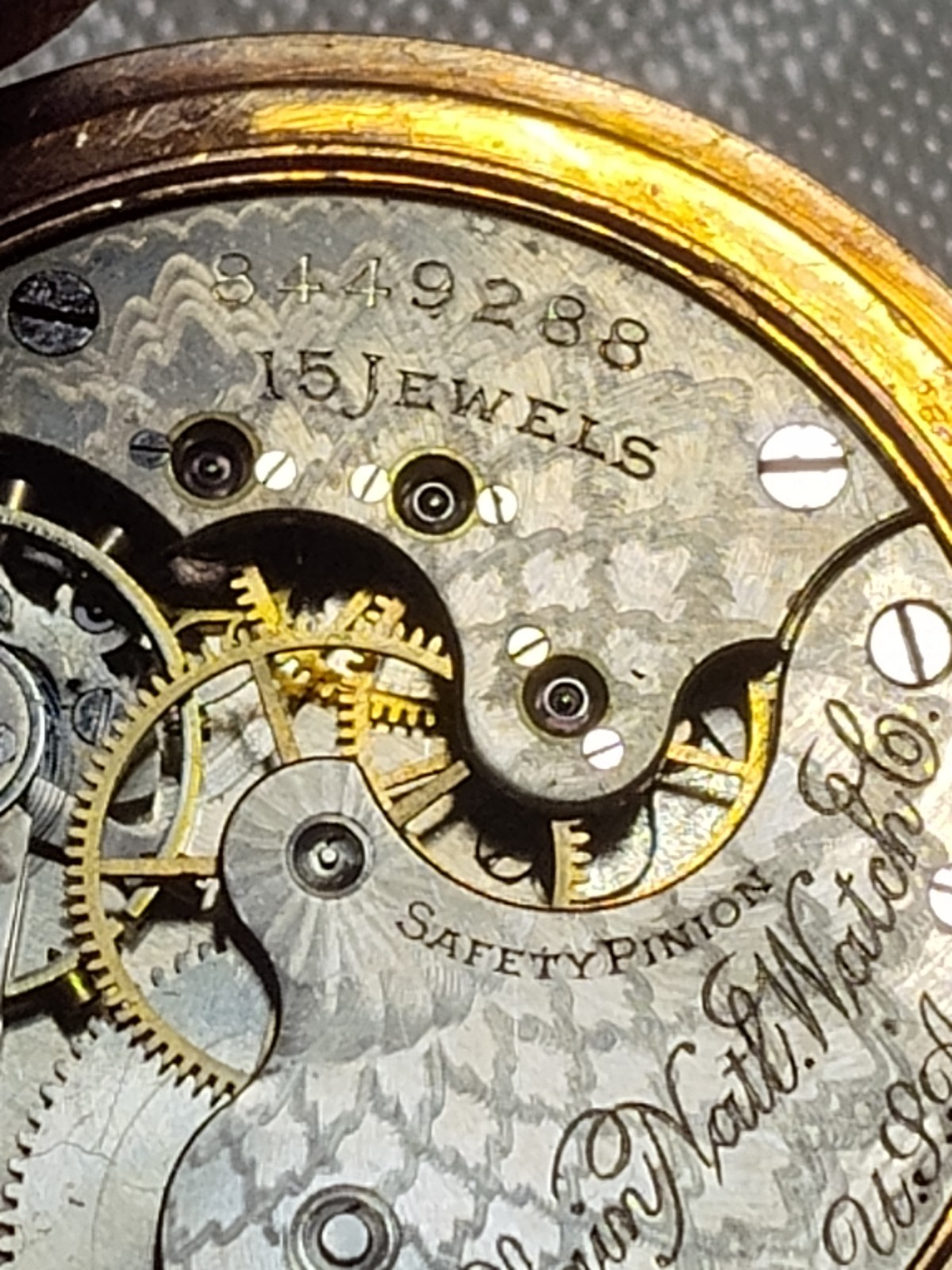 1899 Elgin National Watch Co. Grade-130 Gold Filled Pocket Watch 15 Jewels Works