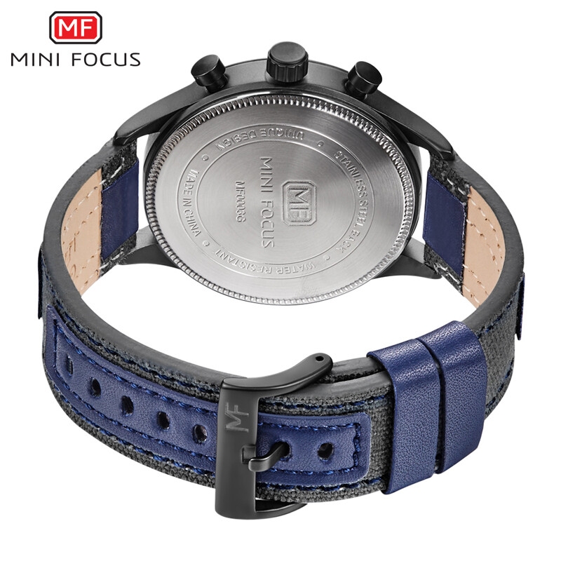 Mini focus Men Watch Quartz Sports Watches Male Nylon Strap Military Wrist Watch