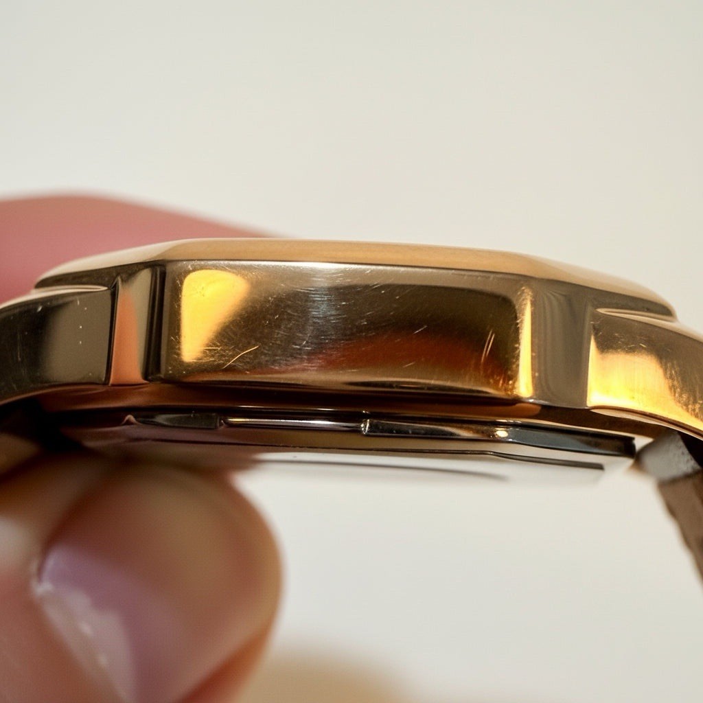 Invicta Wildflower 27mm Rose Gold Silver Dial Black Leather Strap Watch 48963