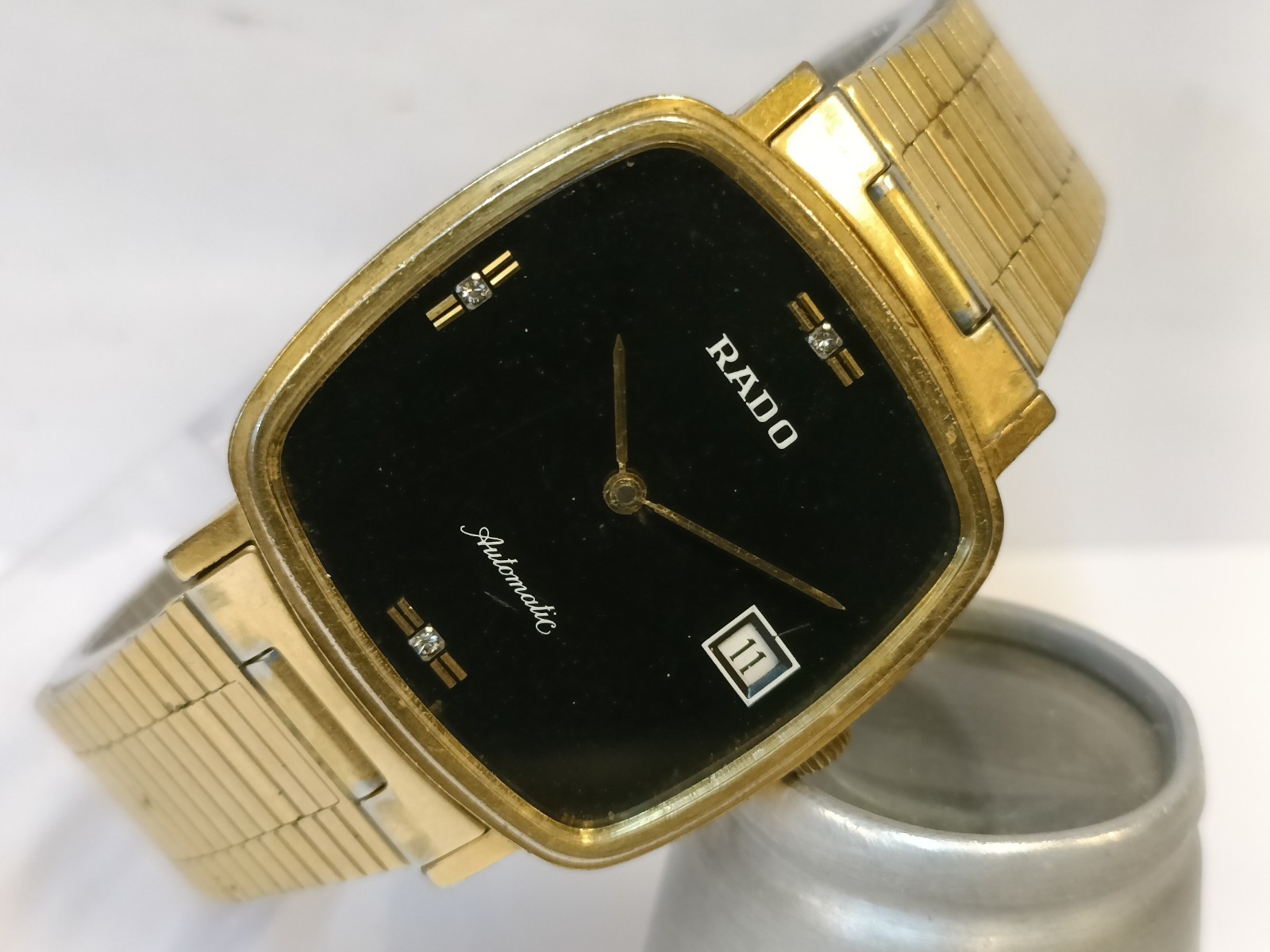 VINATGE RADO AUTOMATIC BLACK DIAL 634.7925.2 SWISS MEN’S WORKING CONDITION