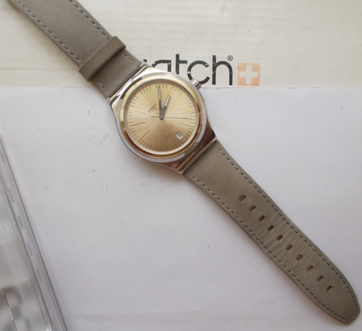 IRONY AUTOMATIC SISTEM51 SWATCH ” SISTEM SAND ” EXCELLENT BOX WOW L@@K RARE