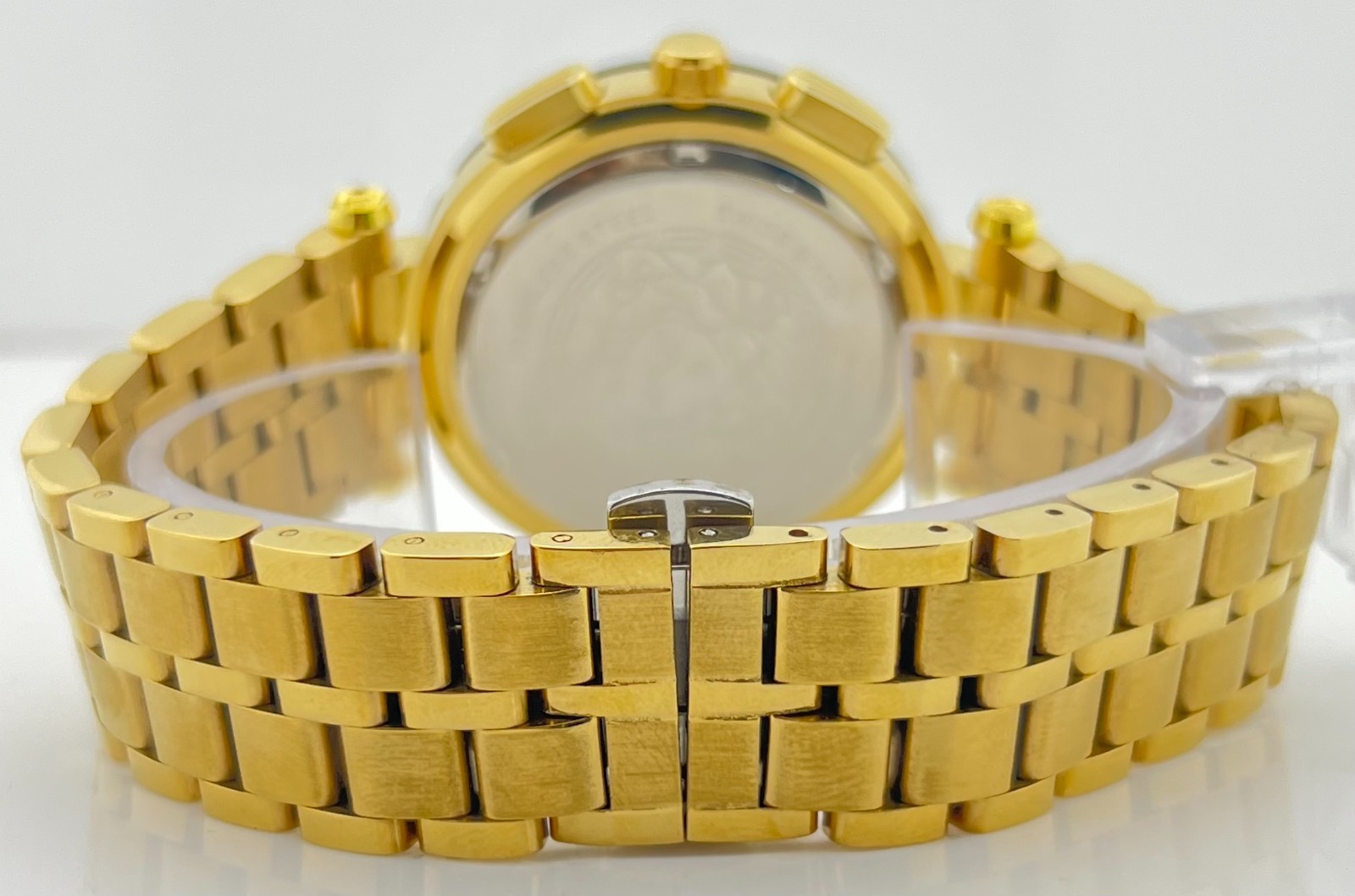Premium Men’s Versace Greca Chronograph White Dial Date Working Wristwatch