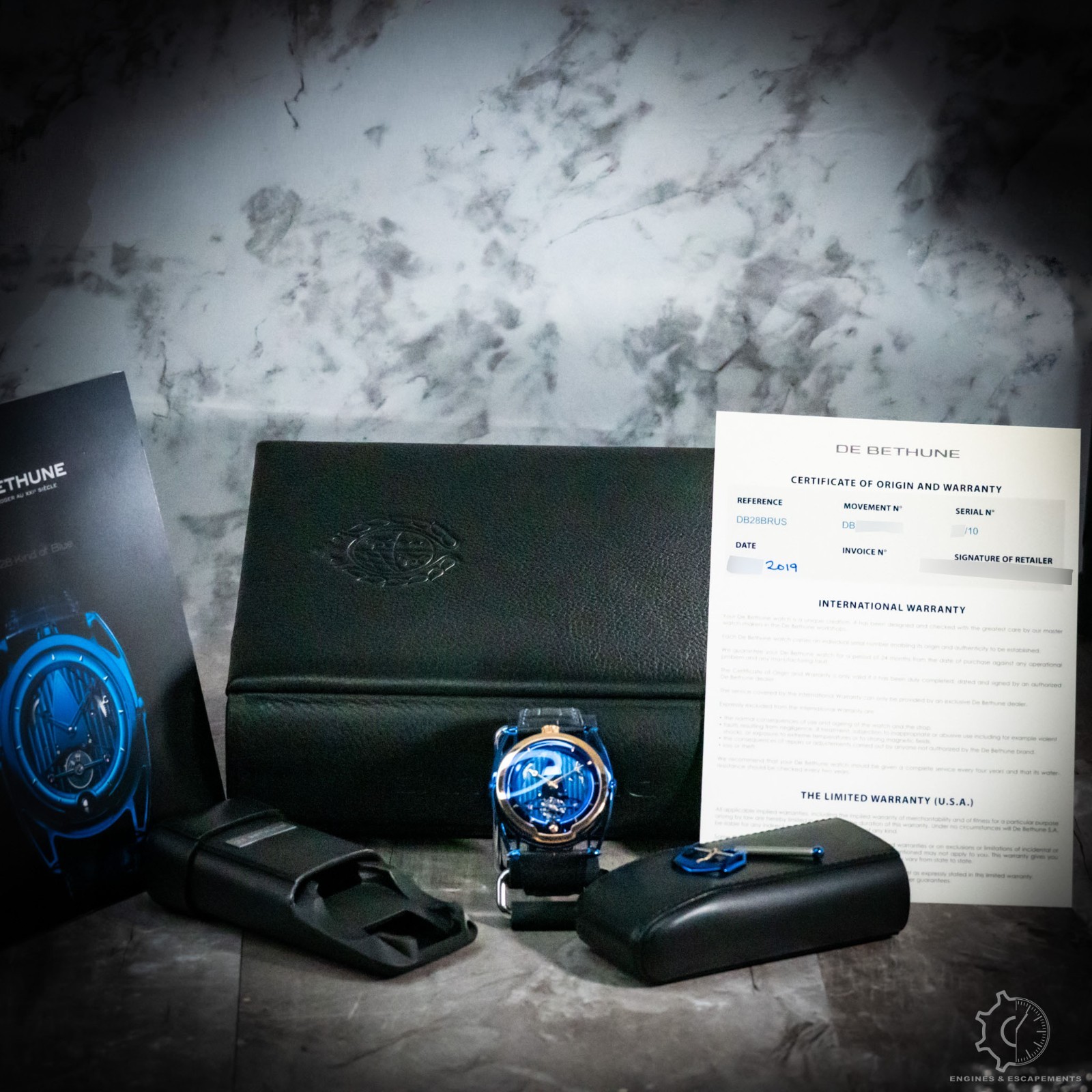 De Bethune DB28 Kind of Gold Blue Titanium Rose Gold DB28BRUS Box & Papers
