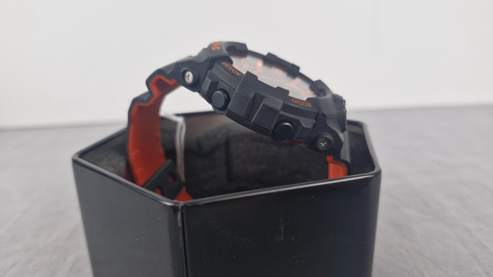 Casio G-Shock GA-800BR-1ADR Men’s Black Matte Orange Watch