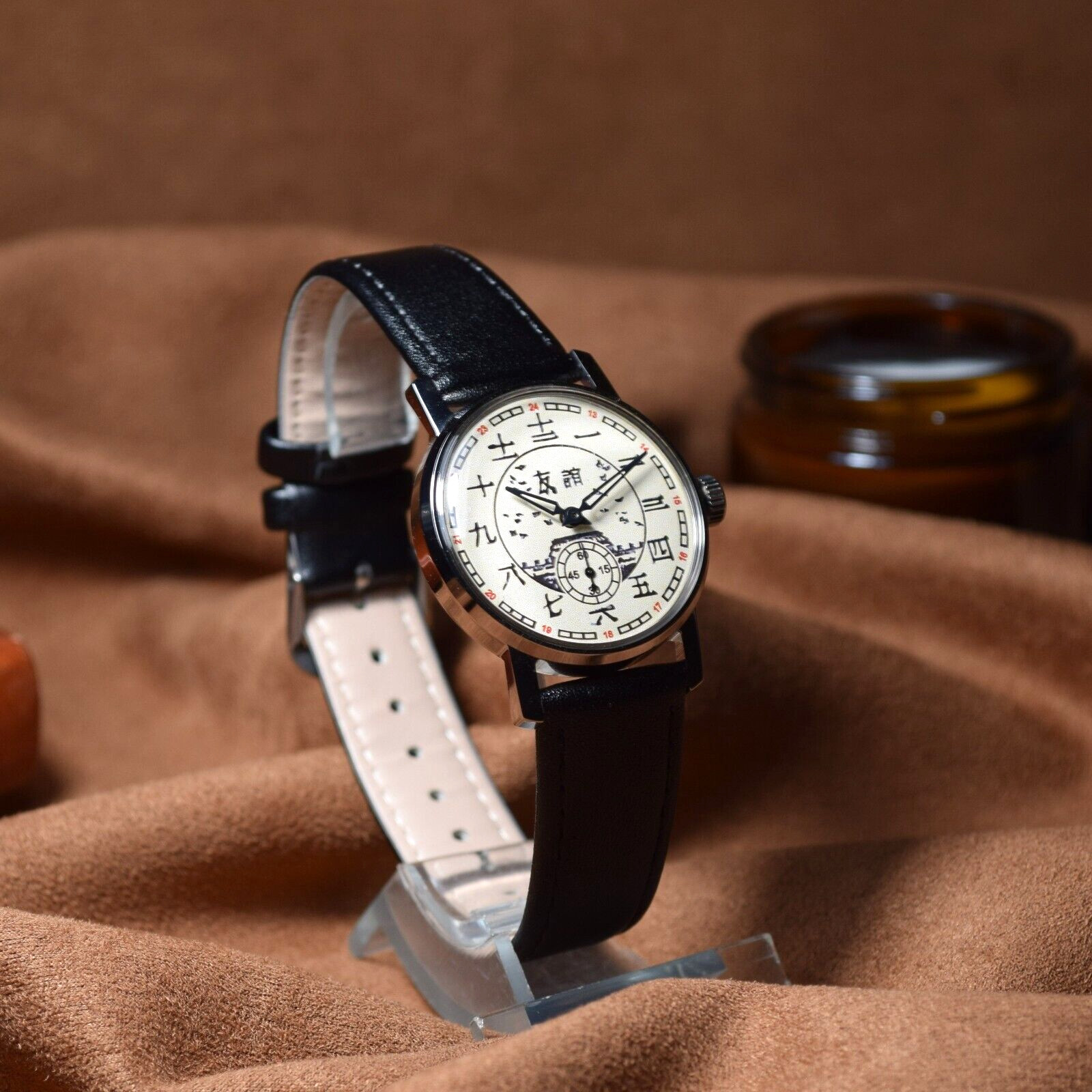 Soviet WristWatch Pobeda Chinese Character Vintage Soviet Mechanical Watch USSR