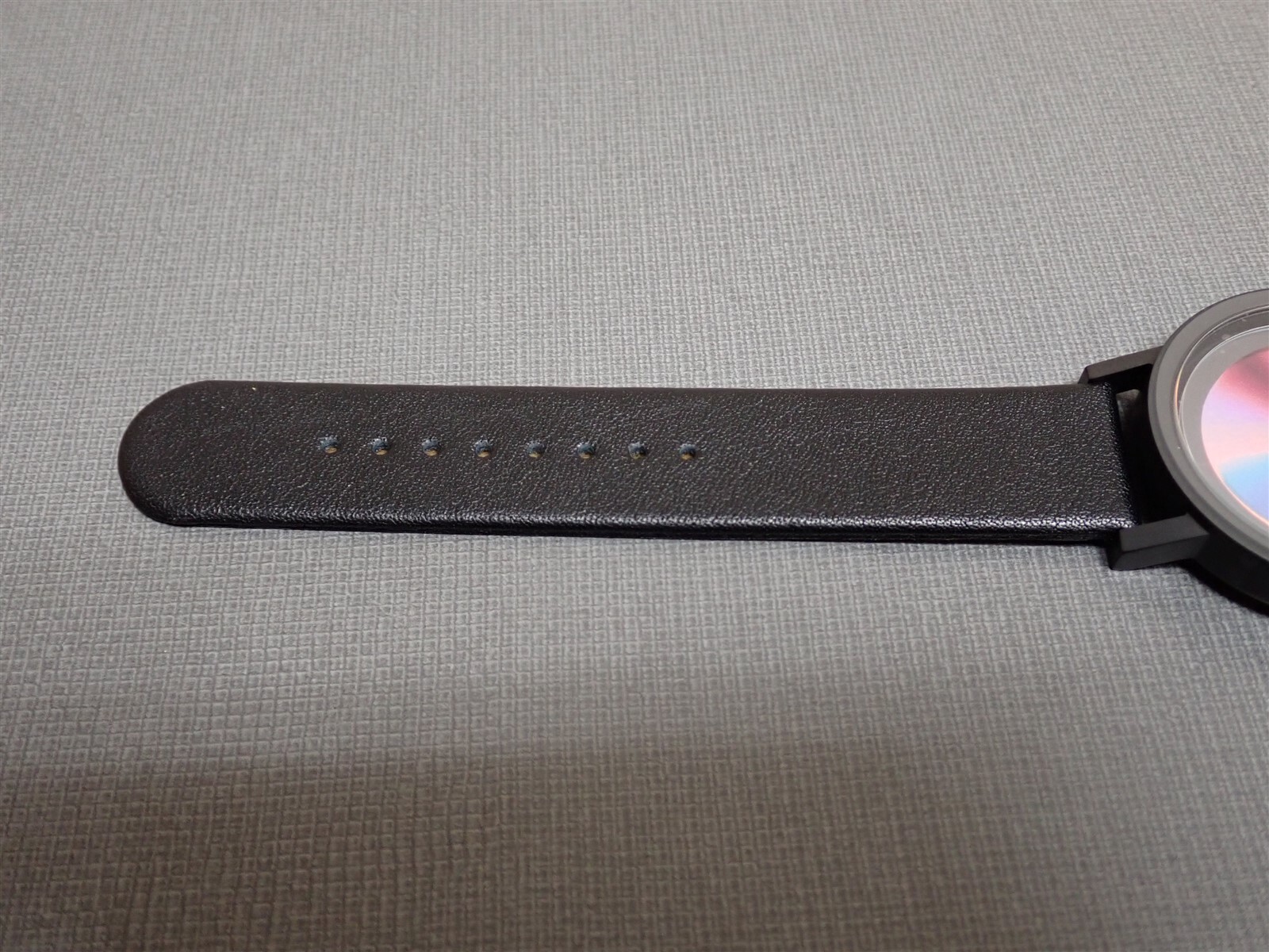 NEW Projects Watches PJT-7520 CD Watch 40mm Black Leather Strap Watch