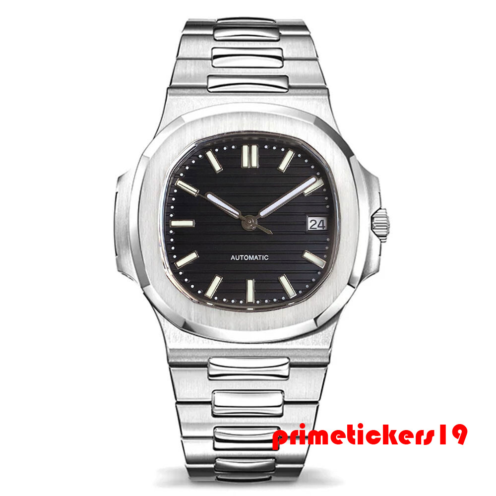 Square 40mm NH35 Sapphire Stainless Steel Brushed Automatic Men’s Watch Luminous