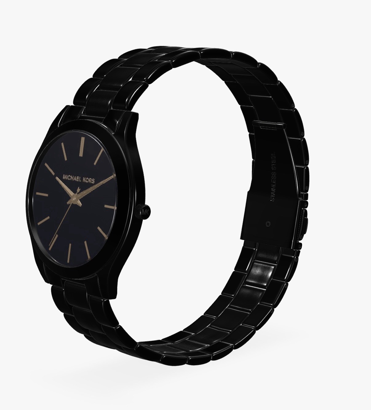 MICHAEL KORS MK3337 Darci Black Dial Stainless Steel Strap Women’s Watch 32mm