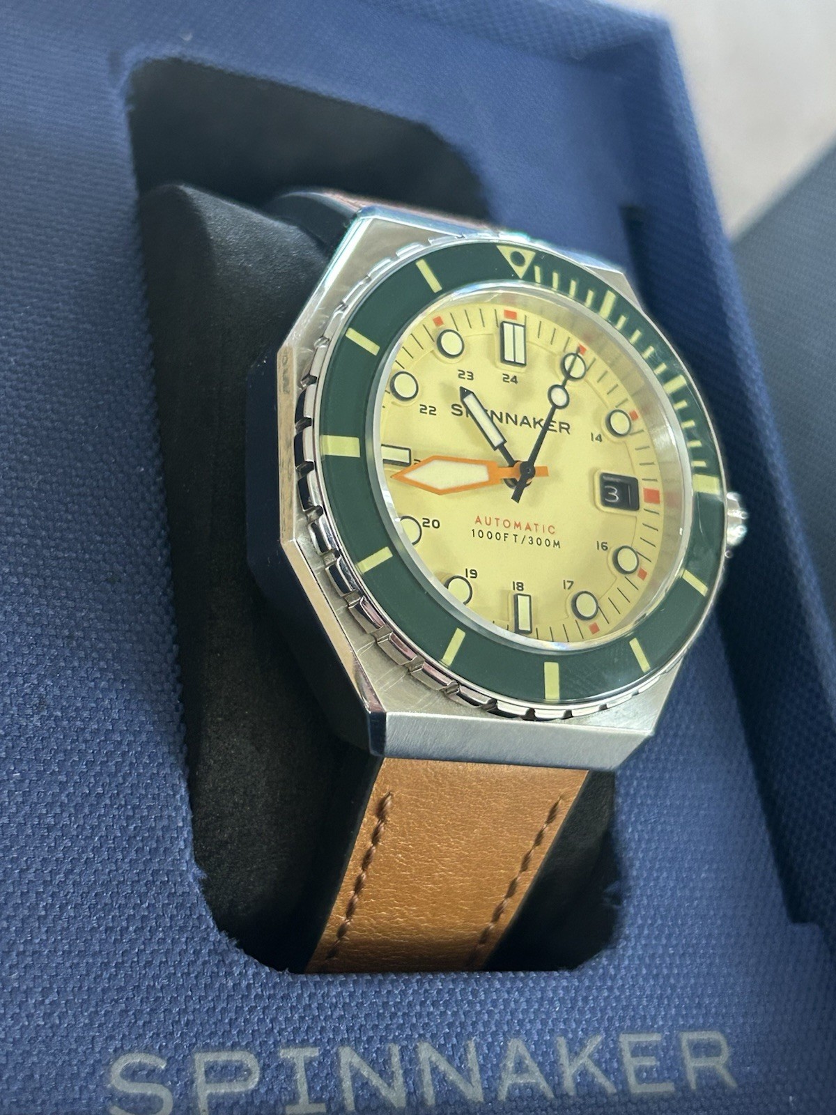 Spinnaker Dumas Automatic 44mm Dive Watch SP-5081 W/ Box & Bracelet Excellent