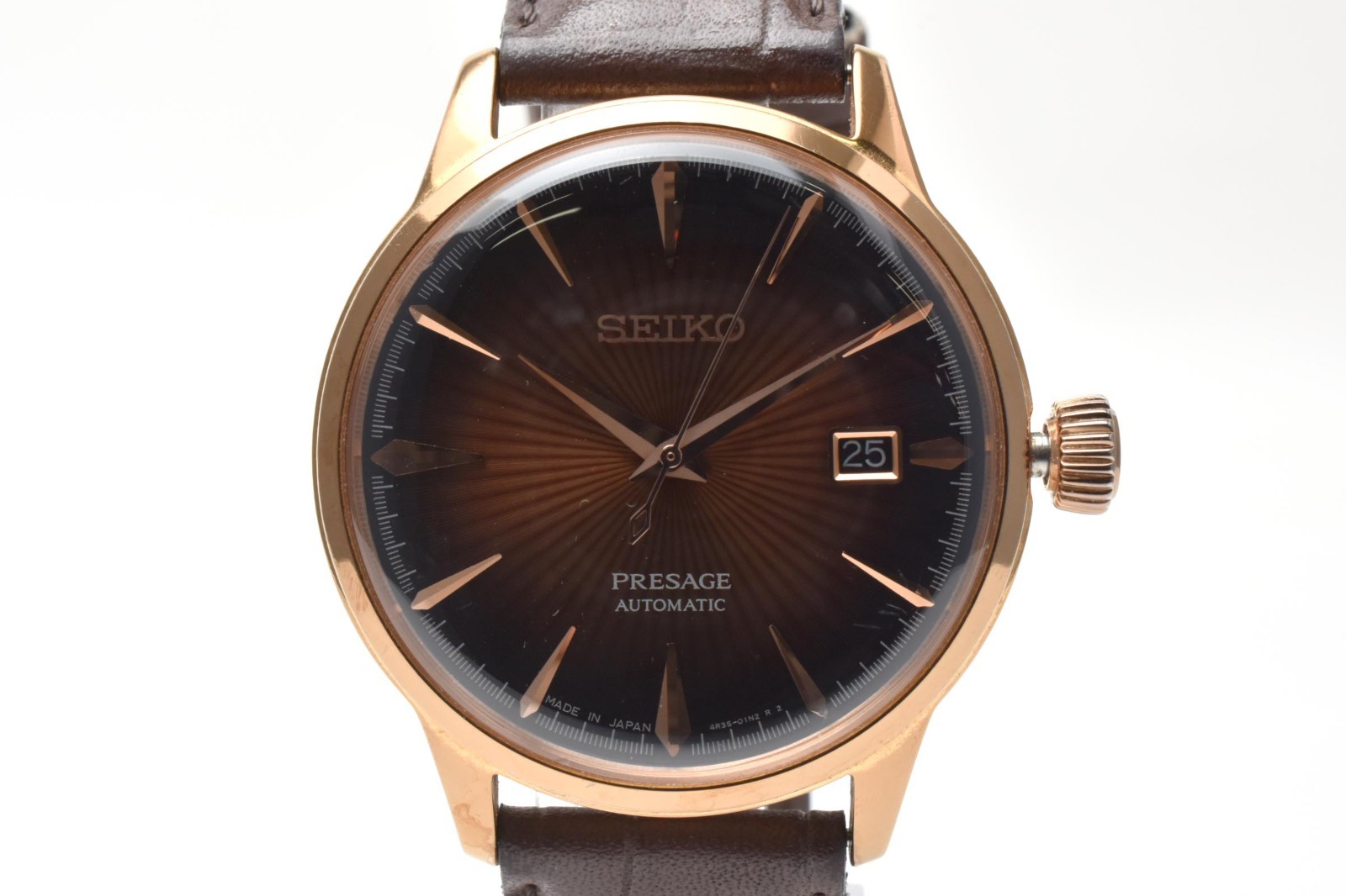 [EXC+5] SEIKO Presage SARY078 4R35-01T0 41mm Brown Dial Date AT Men’s Watch JPN