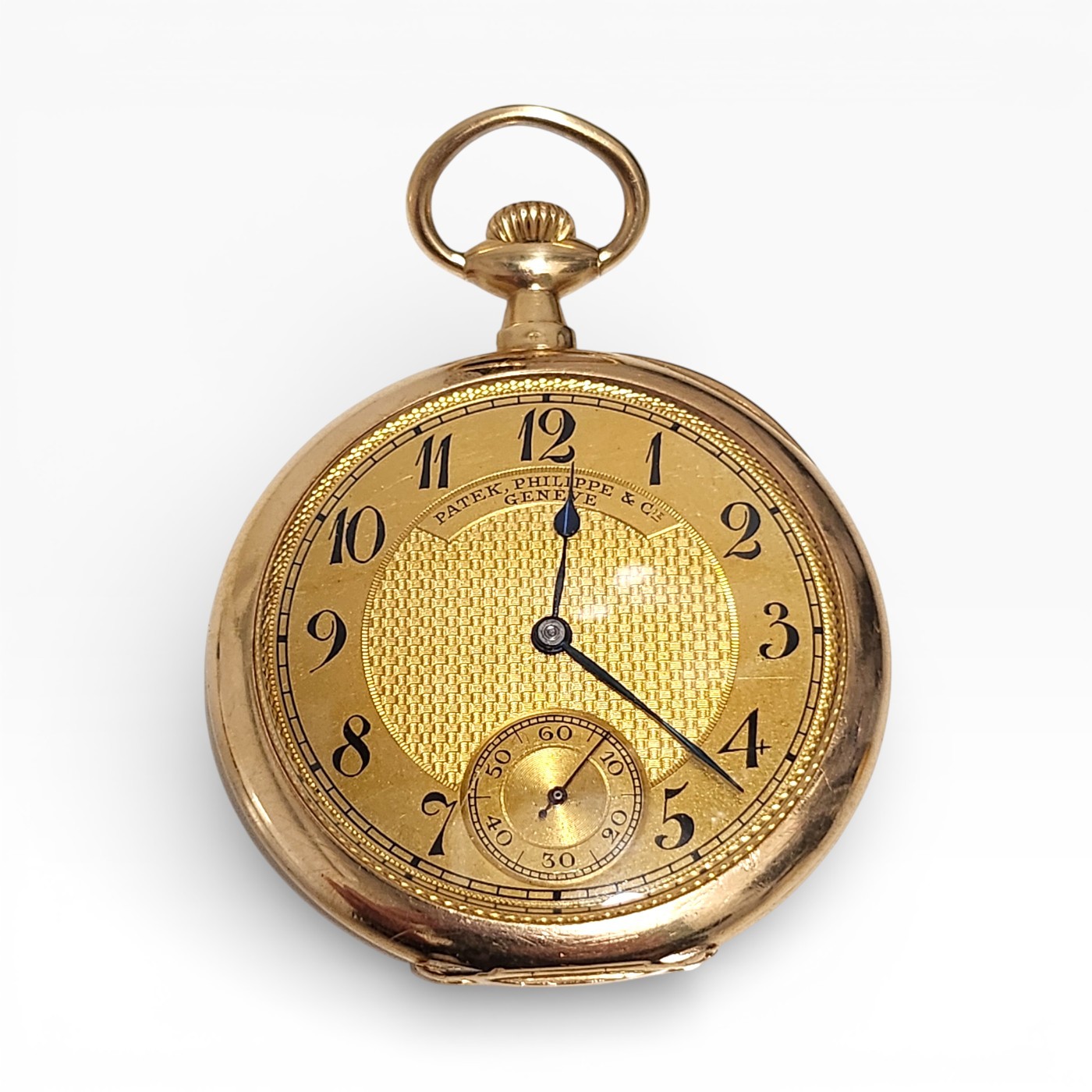 Patek Philippe Pocket Watch 18K Yellow Gold Jacket Art Deco 45 mm Circa 1930