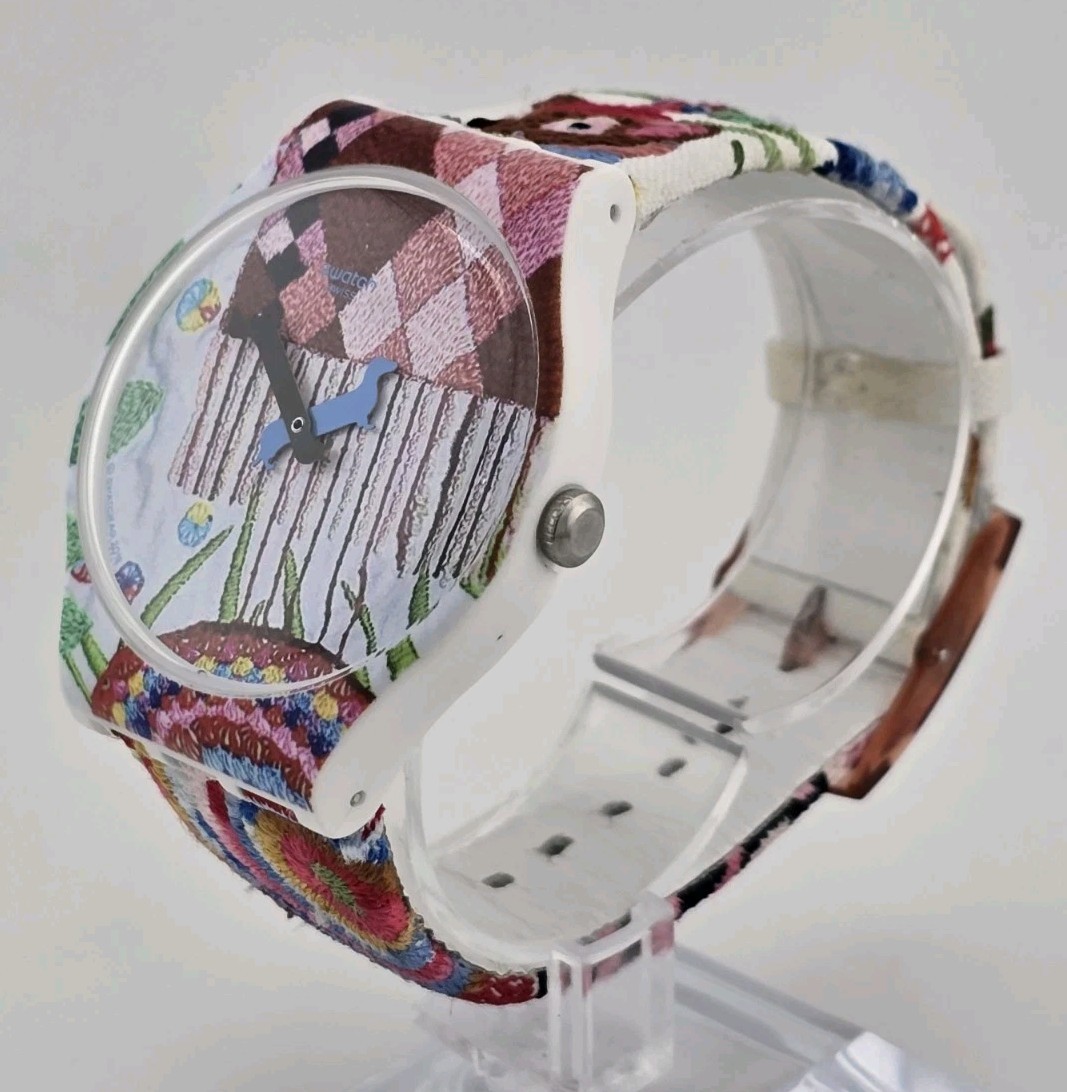 Original 2016 Swatch Art Watch – “Piolin’s Time” by Chiachio & Giannone SUOZ240S