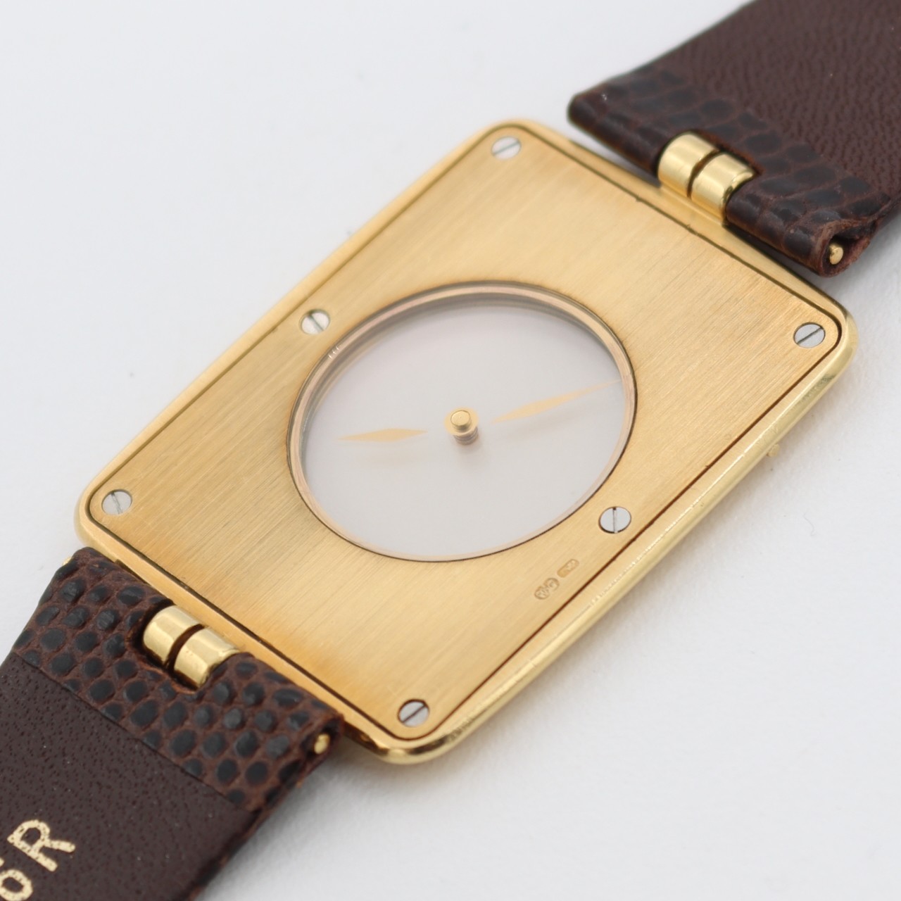 Vintage 28mm Omega La Magique Men’s Quartz Wristwatch 18k Gold Scarface