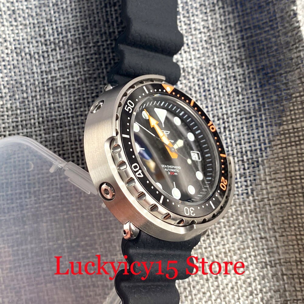 Tandorio 46.5MM Big Brushed Case 20 Bar Swim Men Watch NH35A Automatic Movement