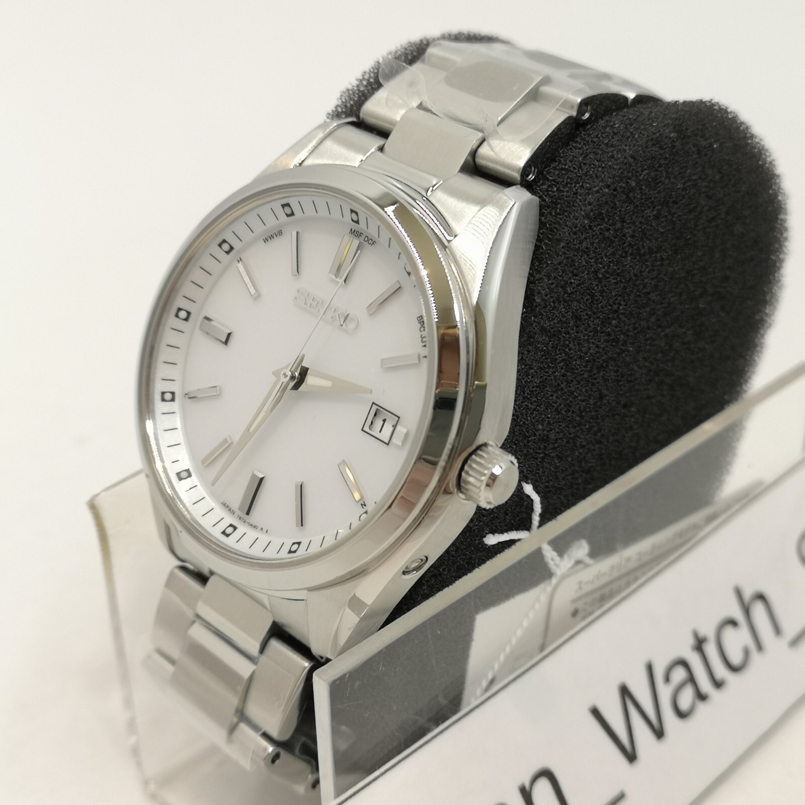SEIKO Seiko Selection SBTM317 White Solar Atomic Radio Men’s Watch New in Box