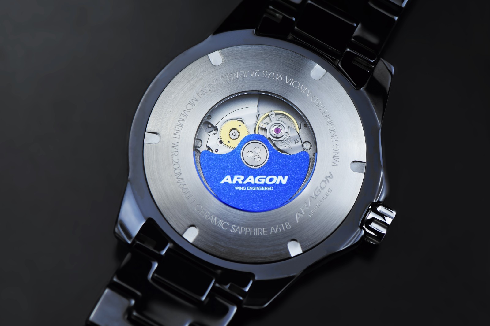 ARAGON A618BLK Hercules GMT 9075 (50mm)