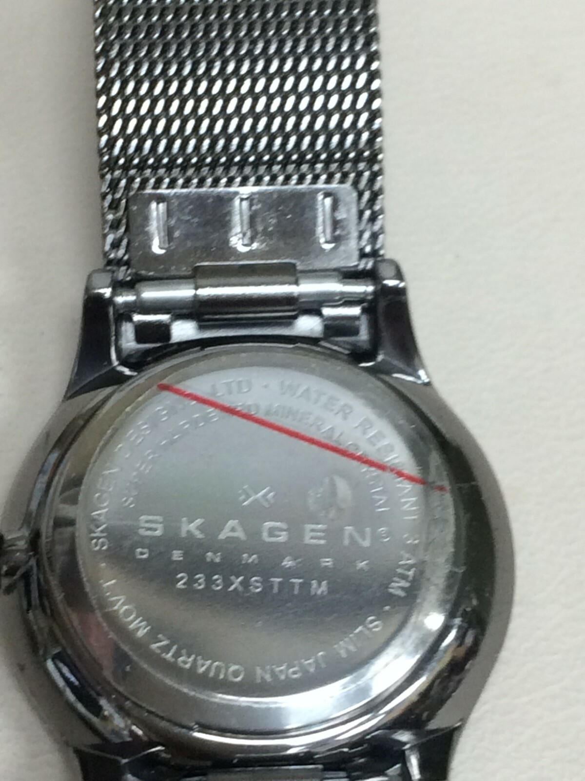 LADIES DENMARK SKAGEN TITANIUM GREY COLOR CRYSTAL’S DIAL