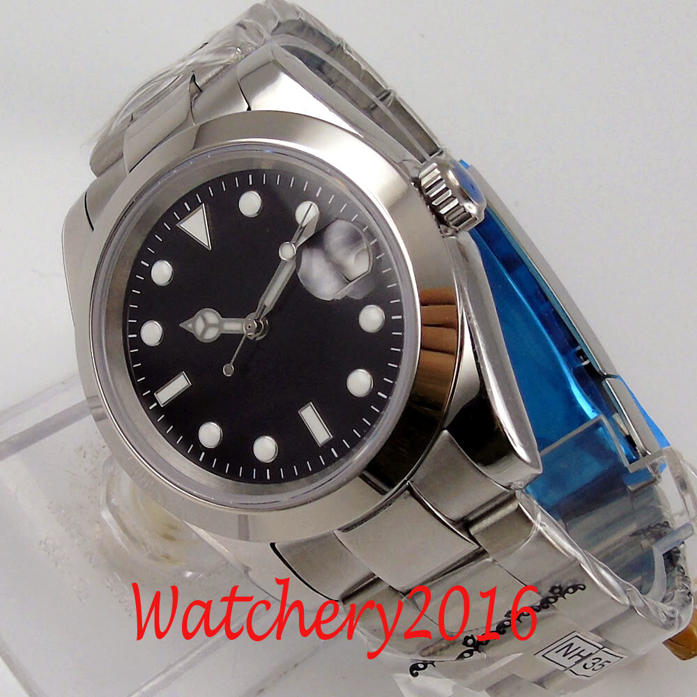36mm/39mm Sapphire Automatic Men’s Watch NH35/Miyota8215/PT5000 Black Dial Date