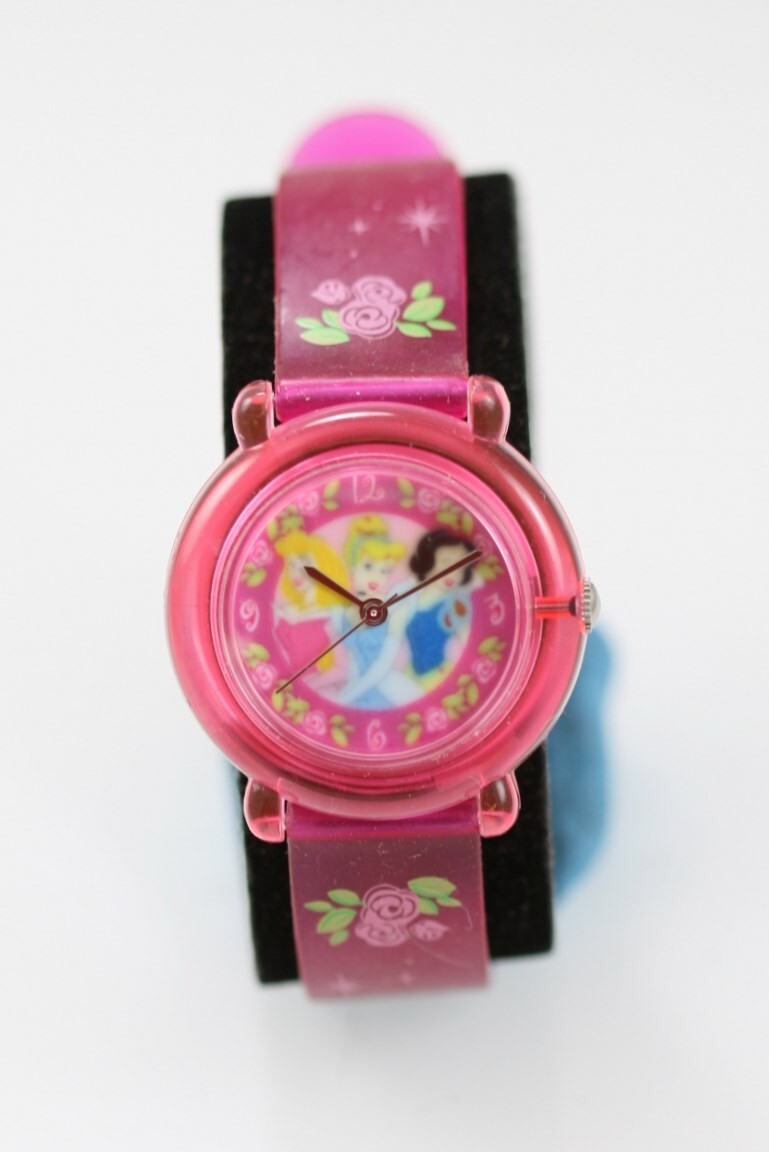 Disney Watch Women Youth Princesses Pink Plastic Water Resistant Battery Quartz