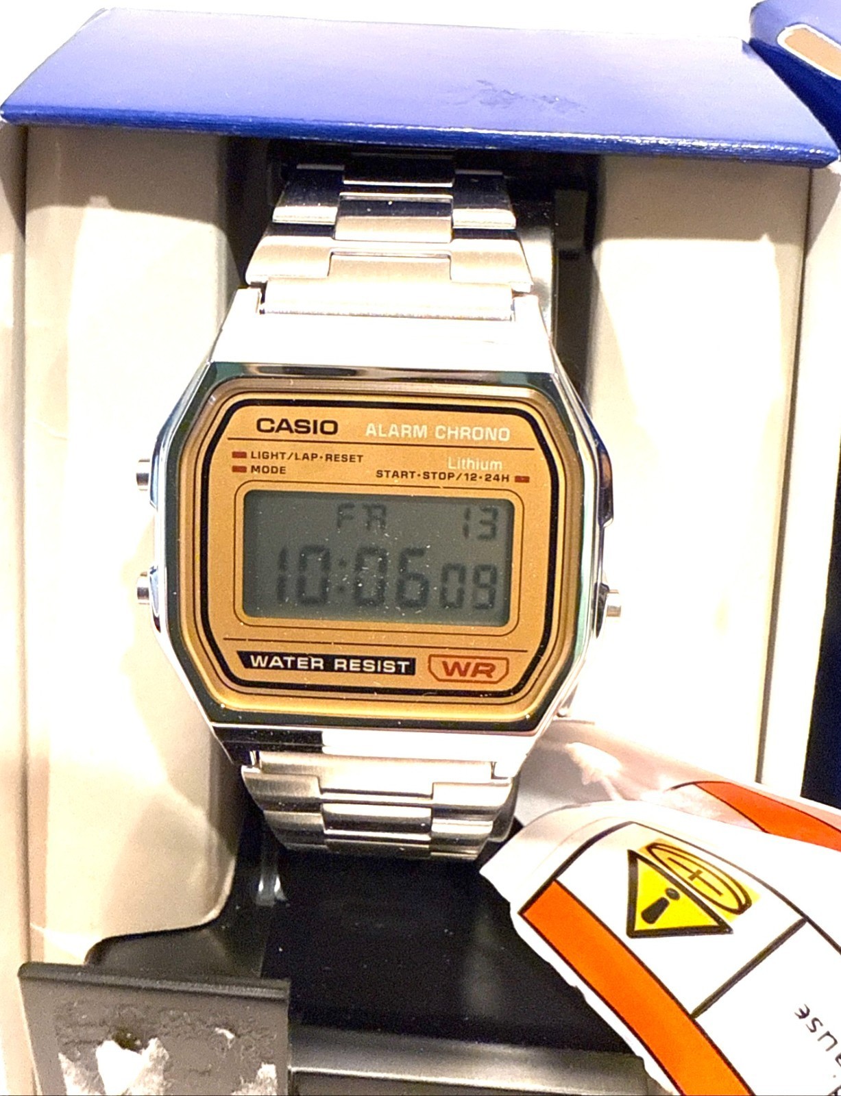 Vintage Casio Digital Wrist Watch A158WEA 9KC LED LCD Display