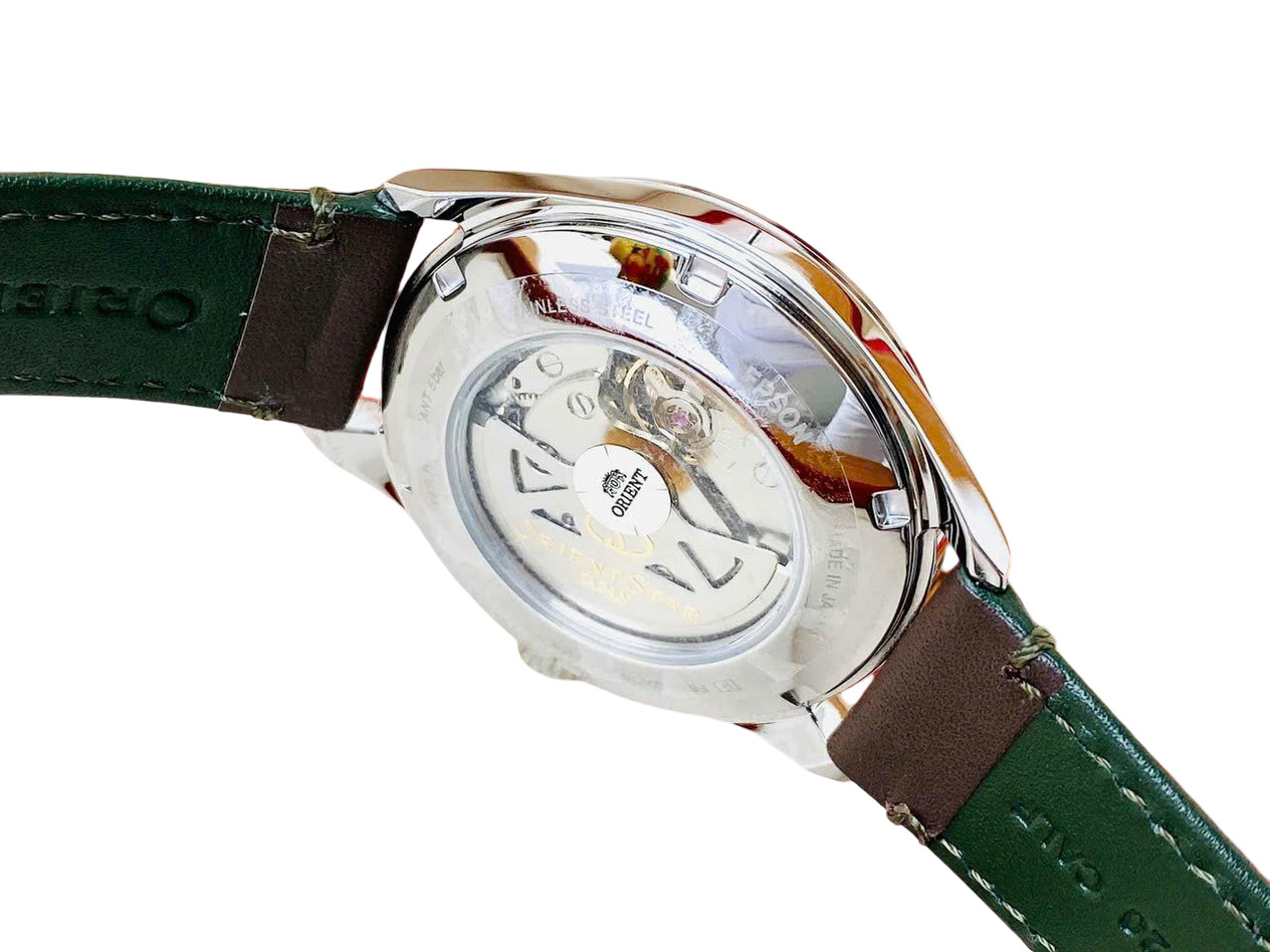 Orient Star Automatic Green Dial Men’s Watch Power Reserve Indicator RK-AT0202E
