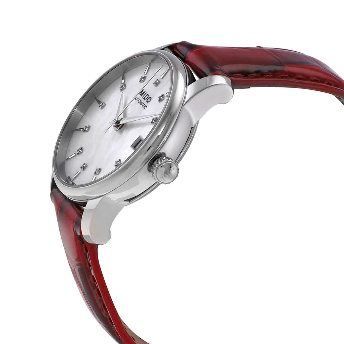 Mido Baroncelli Automatic Diamond White MOP Dial Ladies Watch M0072071610600