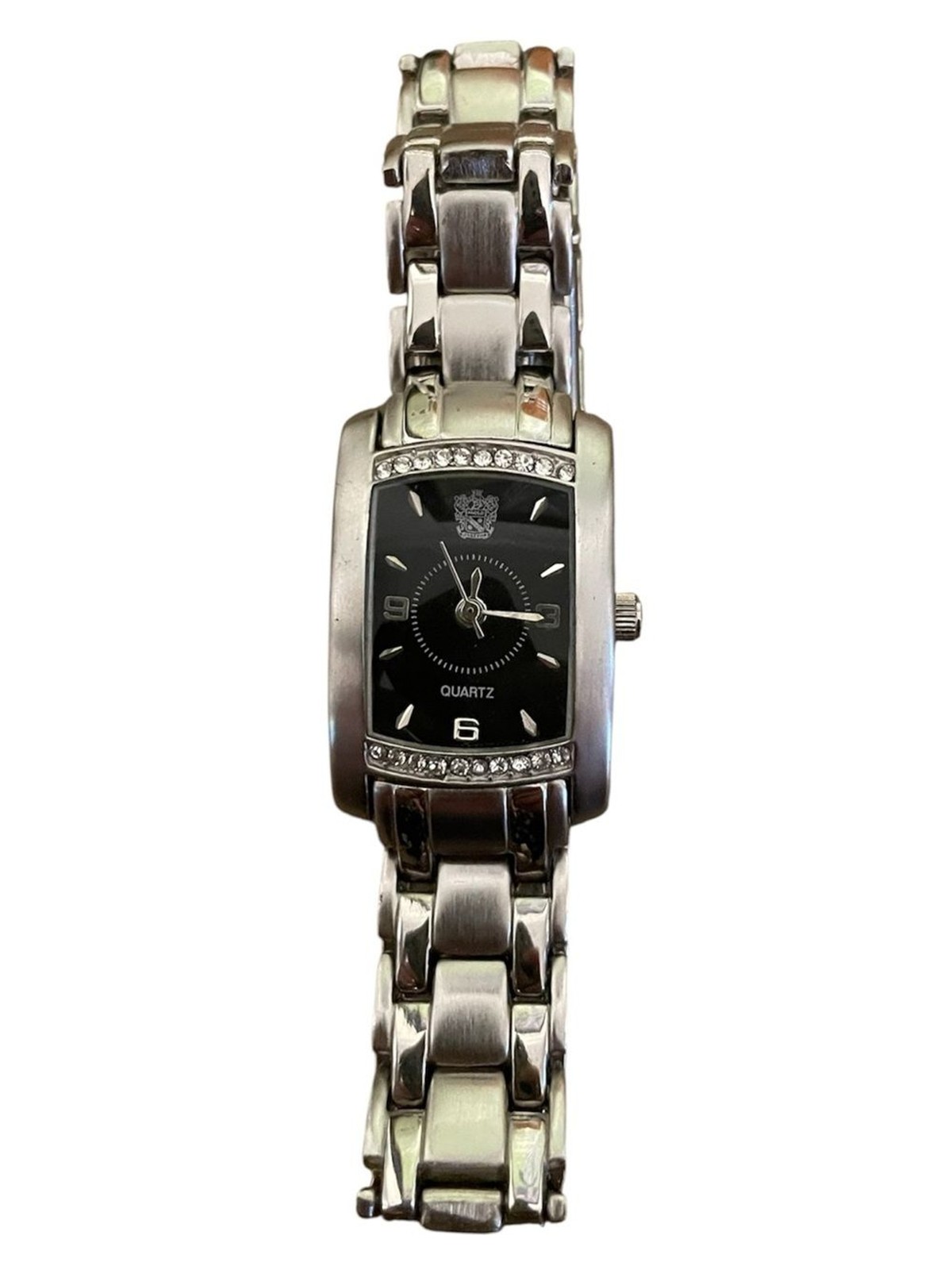Paolo Gucci PG873WB Black Dial Crystal Accent Stainless Steel Quartz Watch