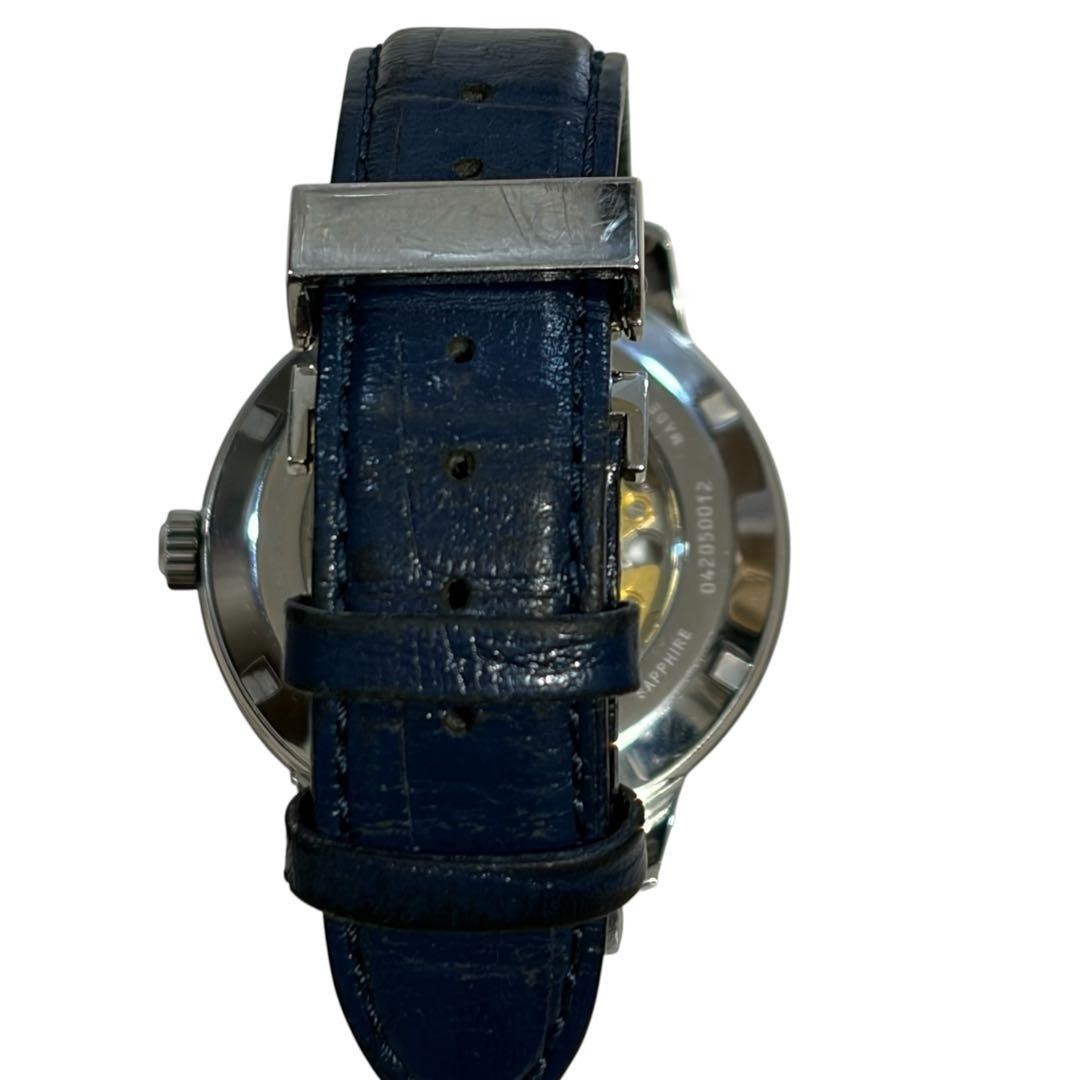 Citizen NJ0080-17L Mechanical Analog Watch Navy Used From Japan