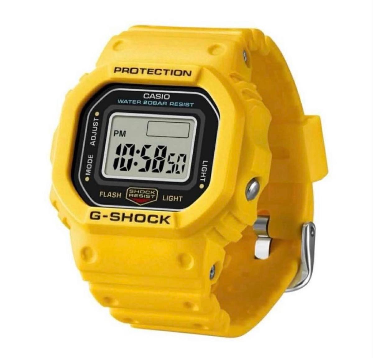 CASIO G SHOCK DWN 5600 9JR yellow ring watch