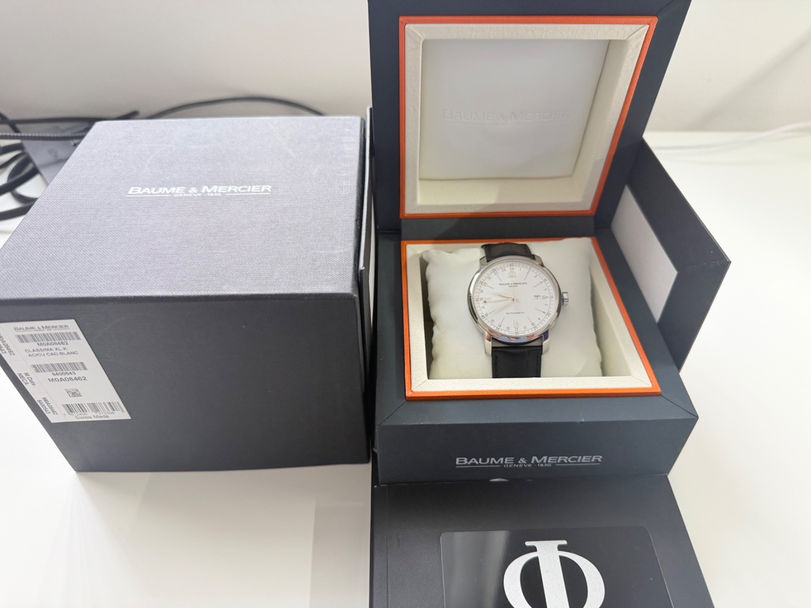 Baume & Mercier Classima XL GMT Automatic 42mm M0A08462 Watch – FULL SET Box