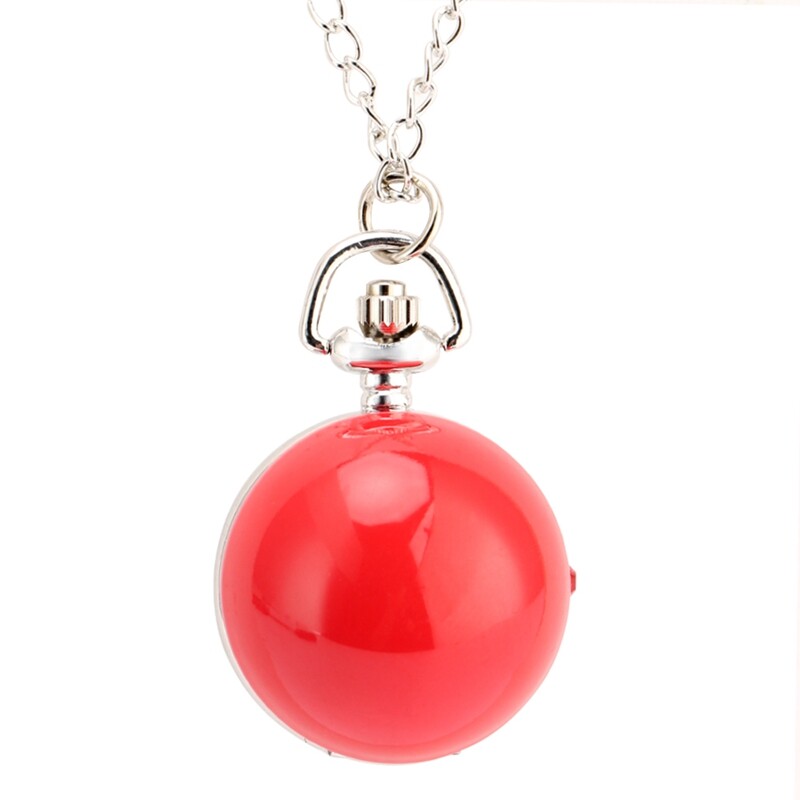 Pocket Watch Necklace Gift Arabic Numerals Dial Modern Fashion Style Retro Chain