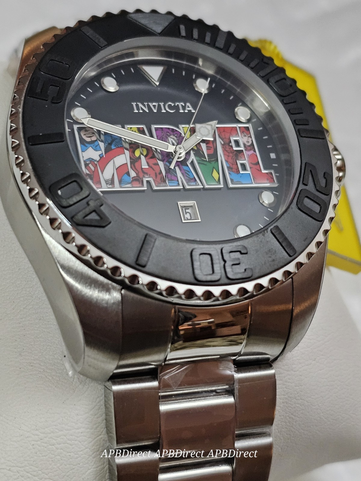 Invicta – Marvel #60 Logo – 50mm Limited Edition Flame-Fusion mens Quartz watch