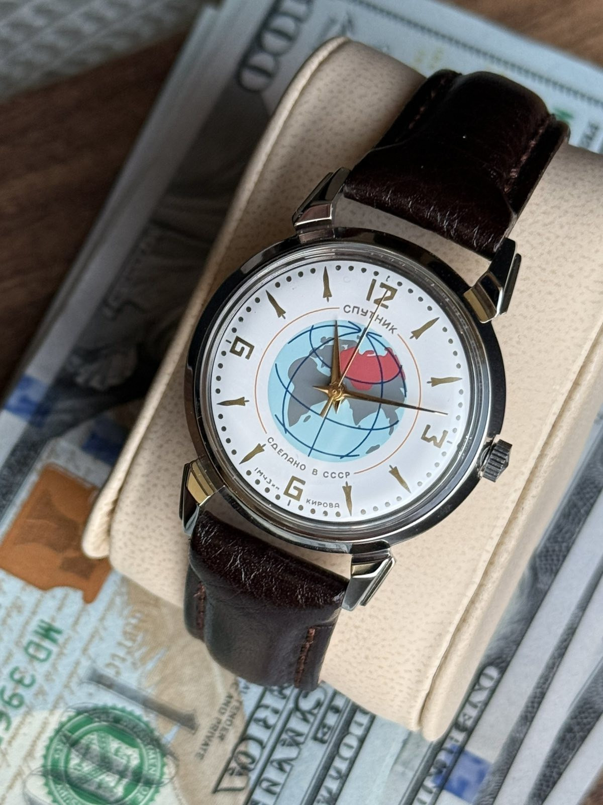 Watch Raketa Sputnik Mechanical Kirovskie Vintage Soviet USSR Russian Men’s RARE