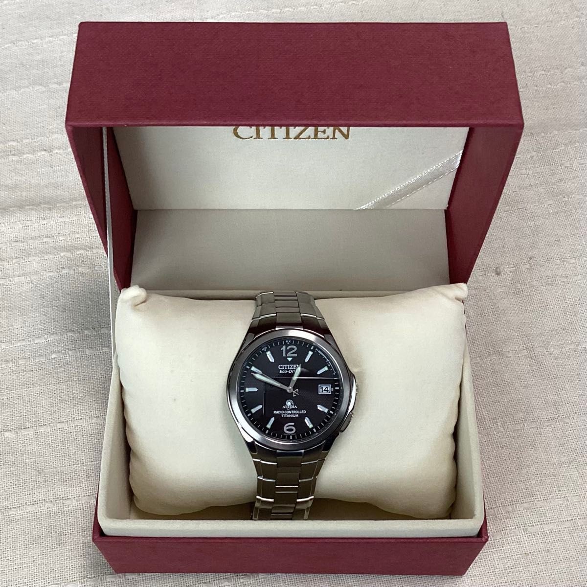 Citizen Attesa ATD53-2611 Eco-Drive Radio Controlled Date Titanium Watch Japan