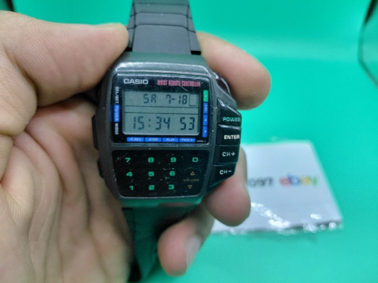 Vintage Casio CMD-20 Wrist Remote Controller Watch Module 1134 Digital WORKING