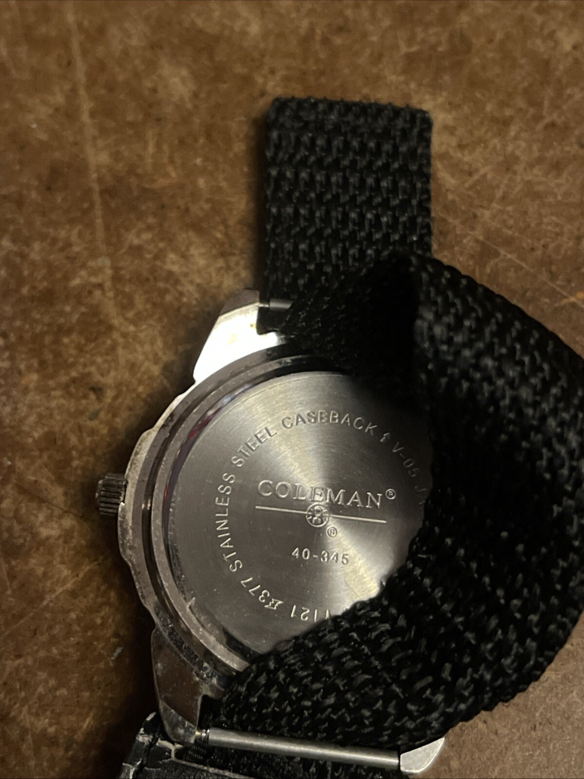 Coleman Outdoors Pocket Watch With Clip Case Compass Japan Movement VTG