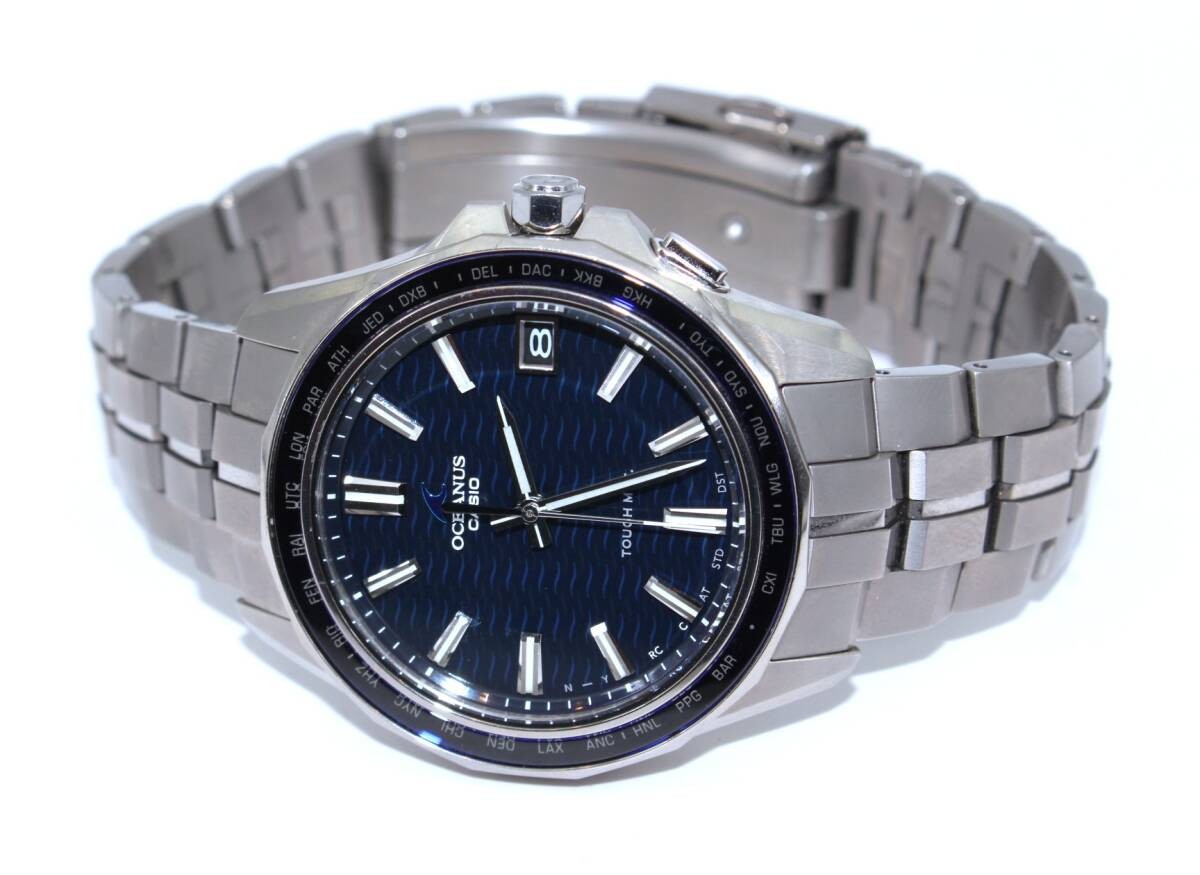 Watch CASIO (Casio) OCW S400 OCEANUS BL Dial Men s Solar Working Model VRW 1736