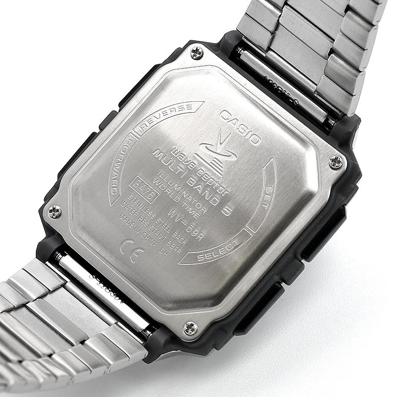 CASIO WAVE CEPTOR WV-59RD-1AJF Quartz Gray Dial 39mm Watch