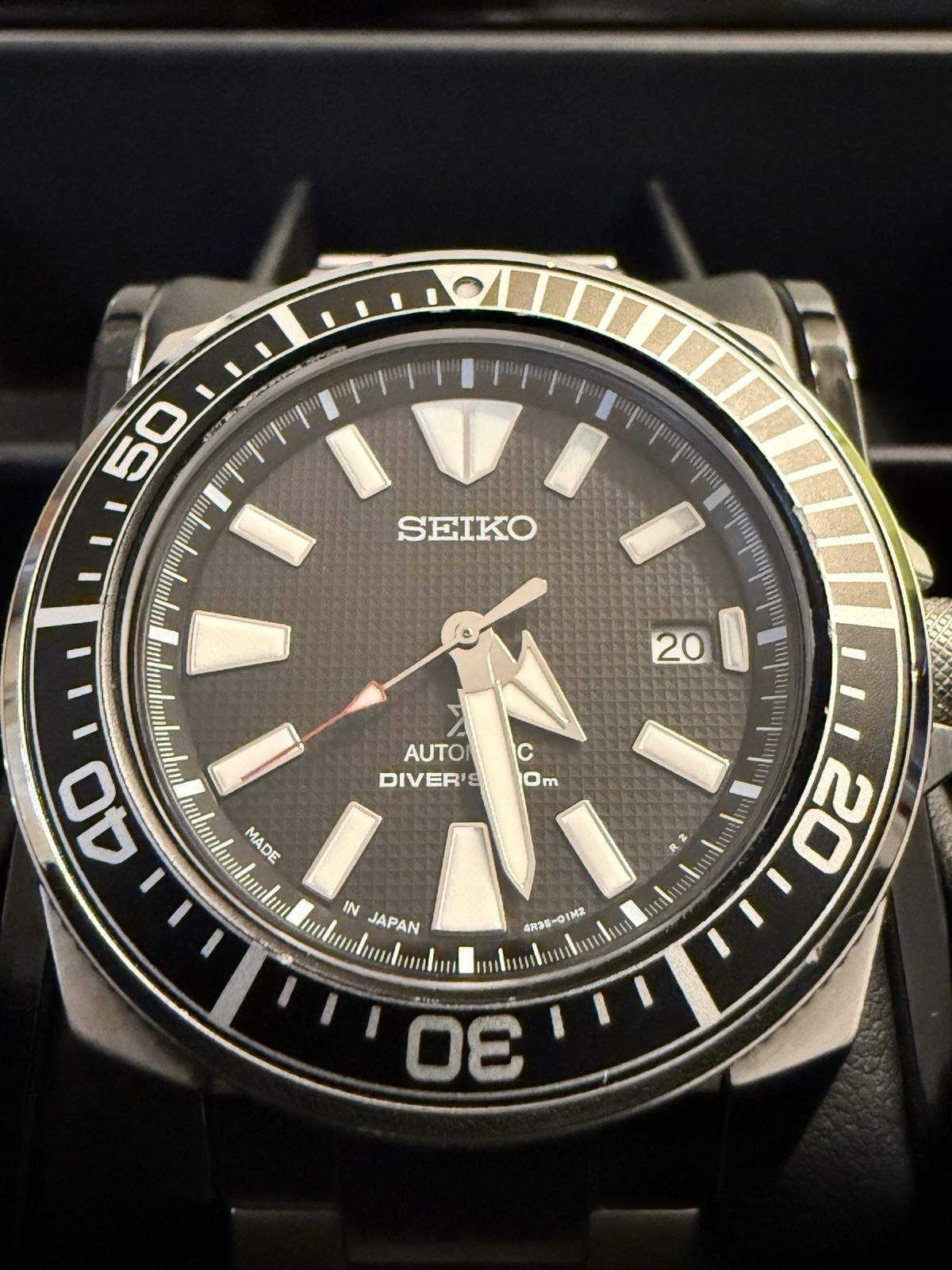 Seiko Prospex Samurai Ref. SRPF03K1, 4R35-01V0, Automatic Movement Watch