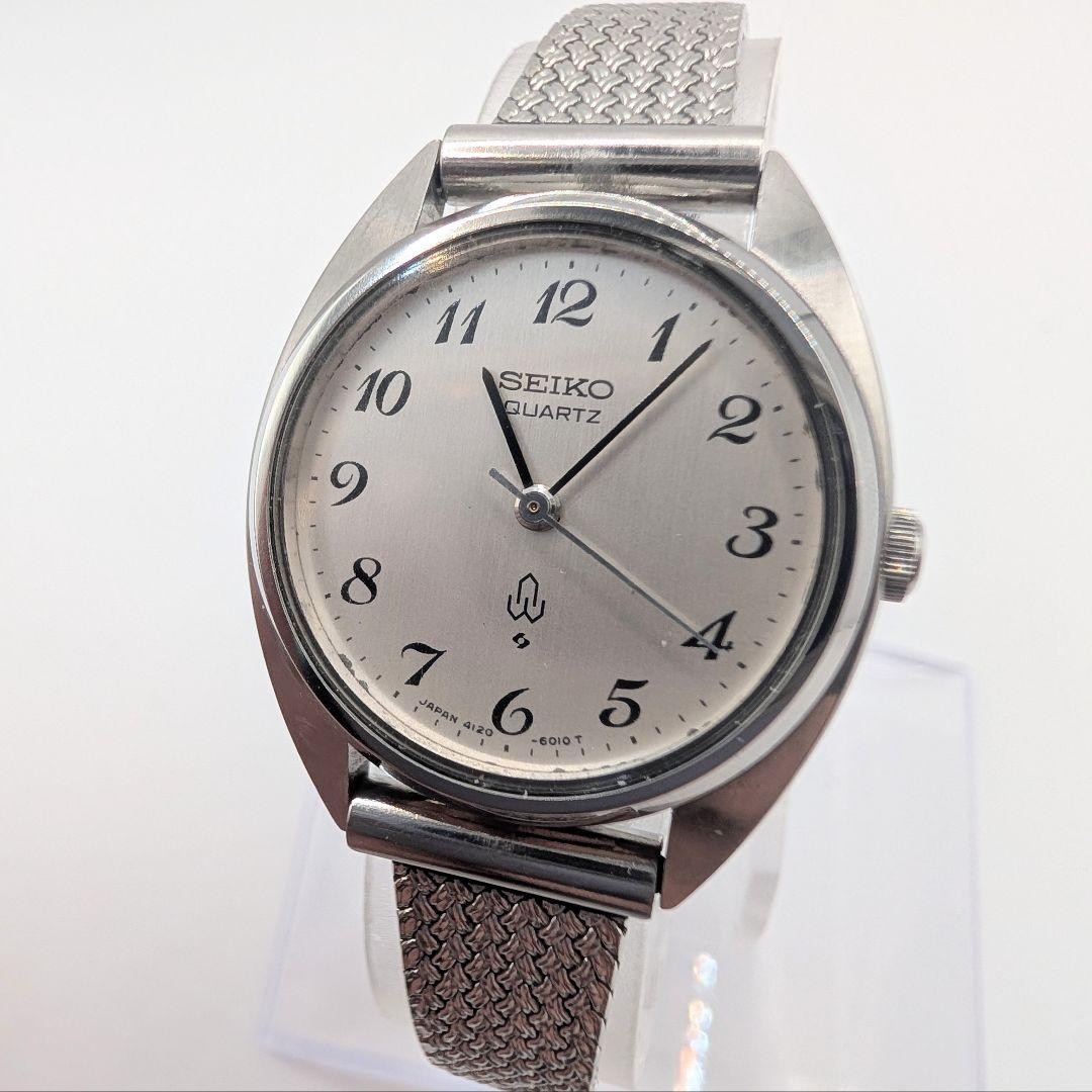 SEIKO Quartz 4120-6010T Vintage Watch Used Working