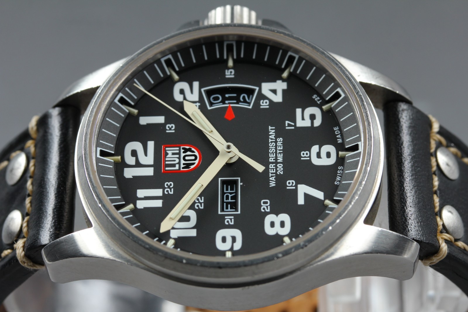 [ EXC+++++ ] LUMINOX Atacama Field 1820 Series 42mm Day/Date Quartz Men’s Watch