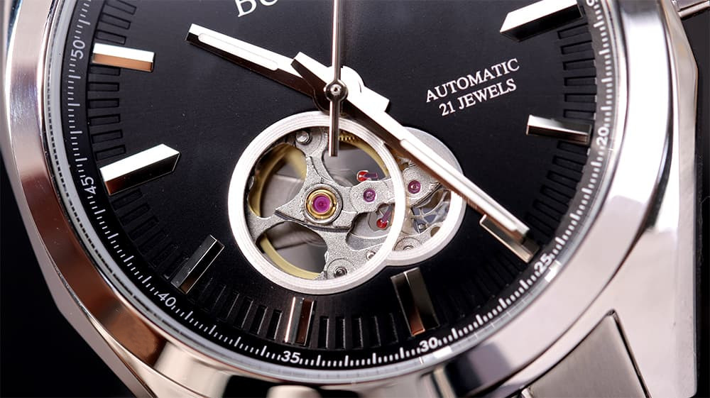 BULOVA Surveyor 96A270 Classic Automatic 42mm Black Dial Watch New with Box