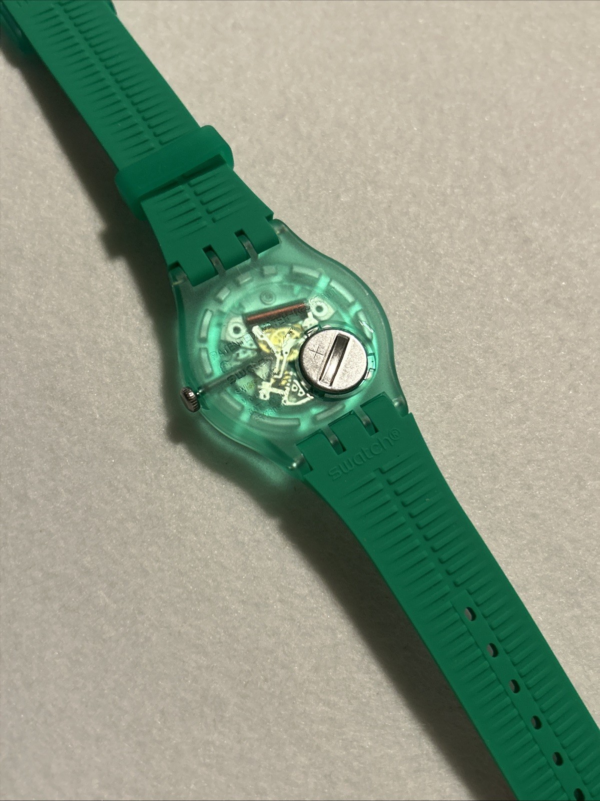 Swatch SO29G104 MEADOW FLOWERS THE MARCH COLLECTION Watch, Green,